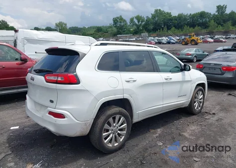 2016 Jeep Cherokee Overland z USA, uszkodzony, nr VIN 1C4PJMJS0GW343918
